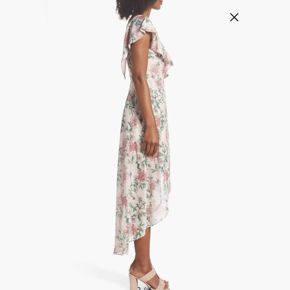 Adelyn Rae - Hannah Asymmetrical Ruffle Midi - Picture 3 of 12